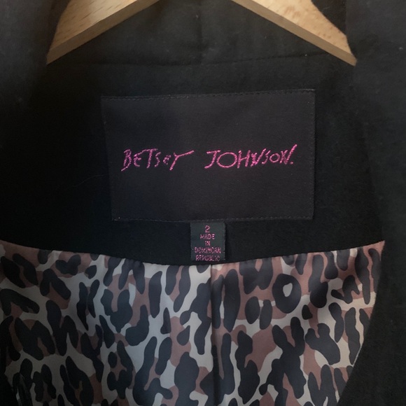 Betsey Johnson Batwing Wool Jacket - Picture 5 of 7